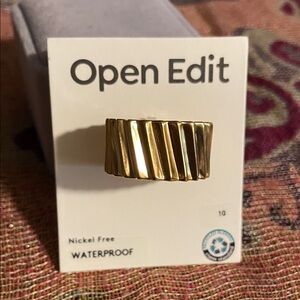 Gold-Tone Waterproof Ring